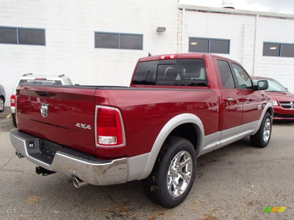 Deep Cherry Red Crystal Pearl 2014 Ram 1500 Laramie Quad Cab 4x4 Exterior Photo #85705441