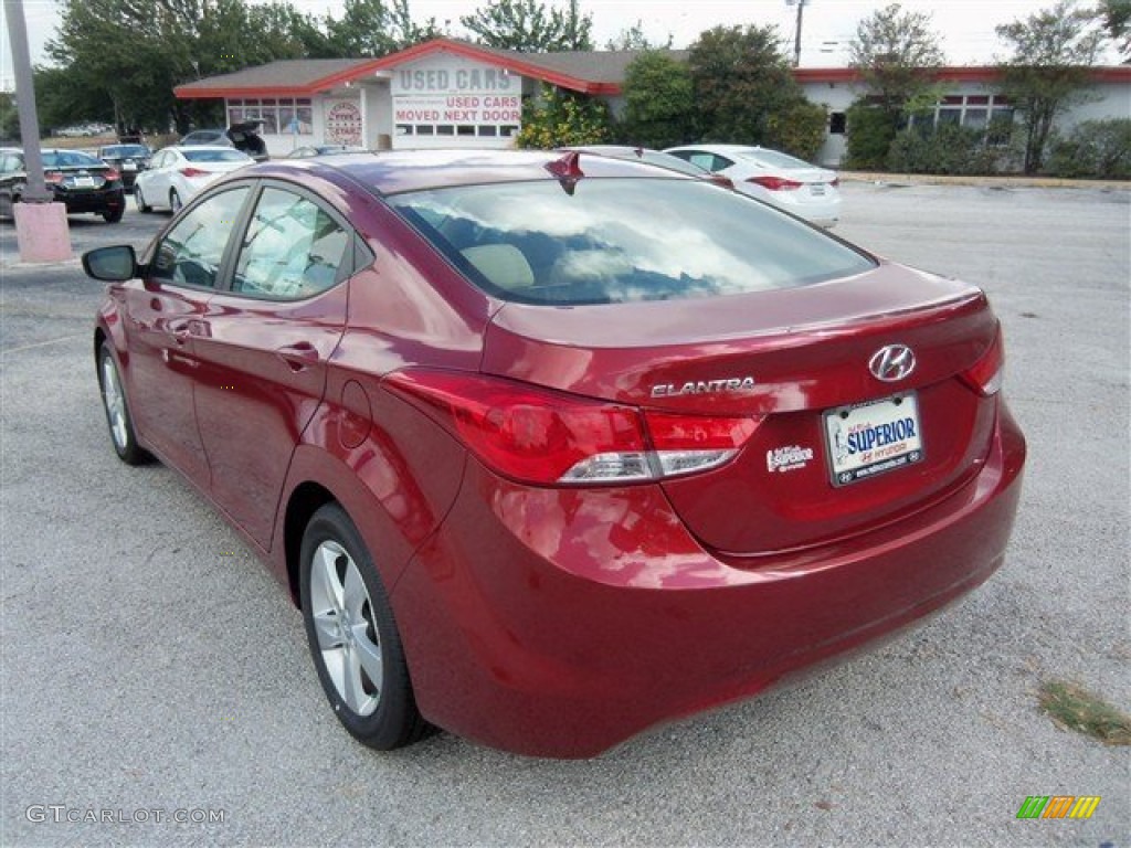 2013 Elantra GLS - Sparkling Ruby / Beige photo #4