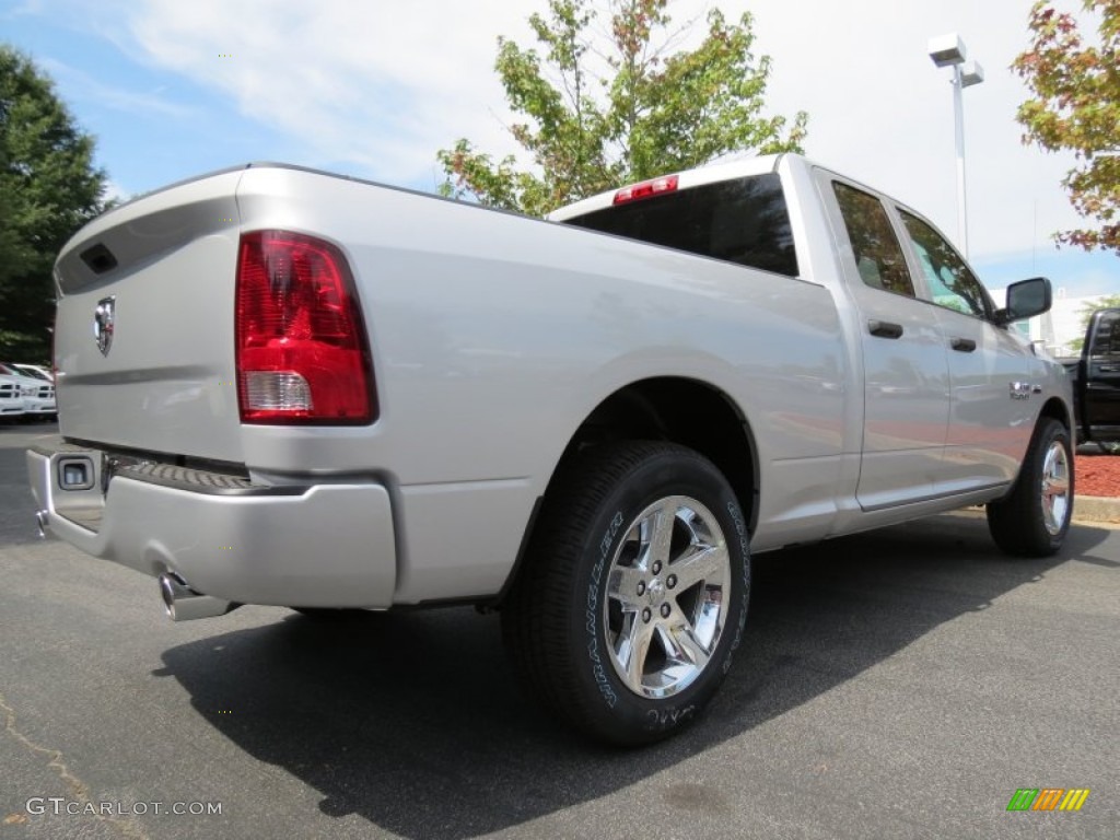 2014 1500 Express Quad Cab - Bright Silver Metallic / Black/Diesel Gray photo #3