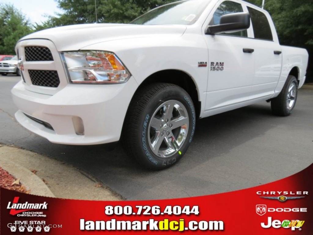 2014 1500 Express Crew Cab - Bright White / Black/Diesel Gray photo #1