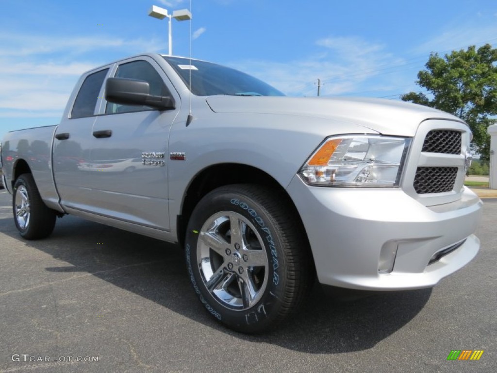 Bright Silver Metallic 2014 Ram 1500 Express Quad Cab Exterior Photo #85706950