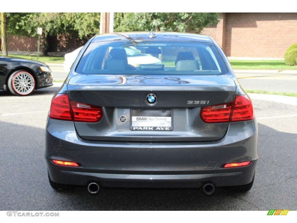 2013 3 Series 335i Sedan - Mineral Grey Metallic / Black photo #4