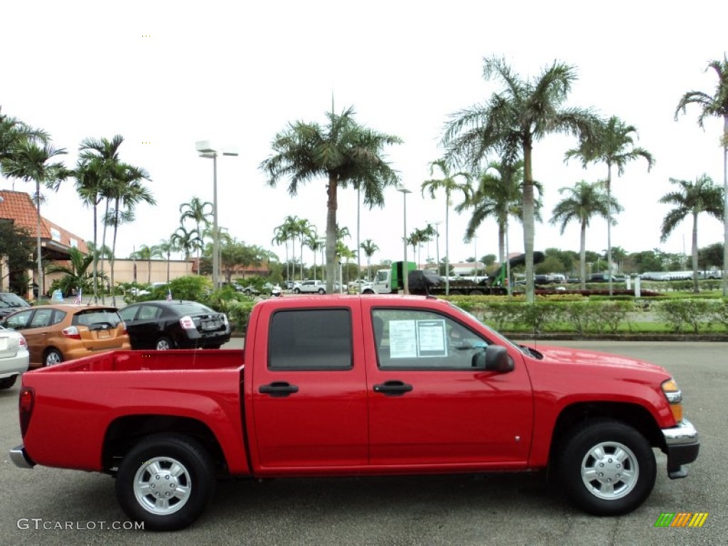 2008 Canyon SLE Crew Cab - Fire Red / Ebony photo #5