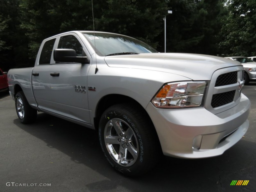 Bright Silver Metallic 2014 Ram 1500 Express Quad Cab Exterior Photo #85707829