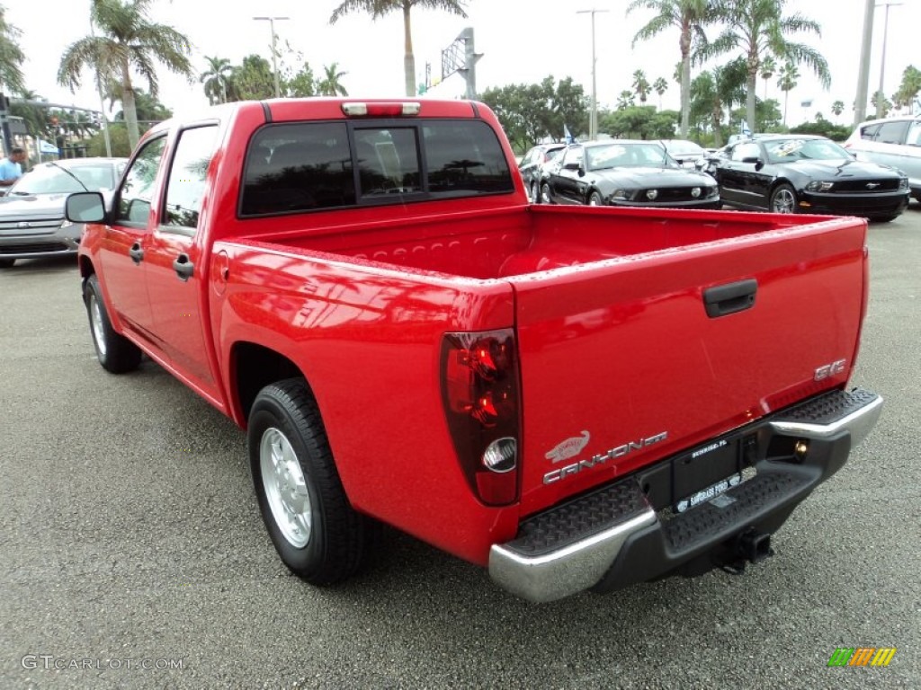 2008 Canyon SLE Crew Cab - Fire Red / Ebony photo #9