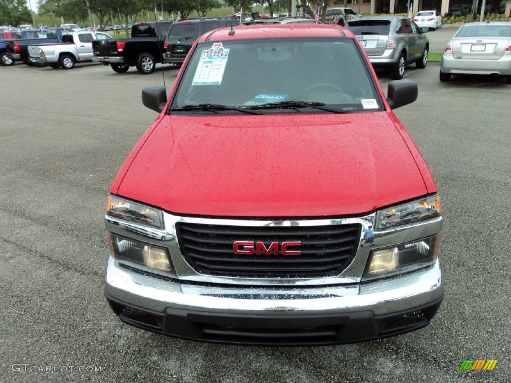 2008 Canyon SLE Crew Cab - Fire Red / Ebony photo #16