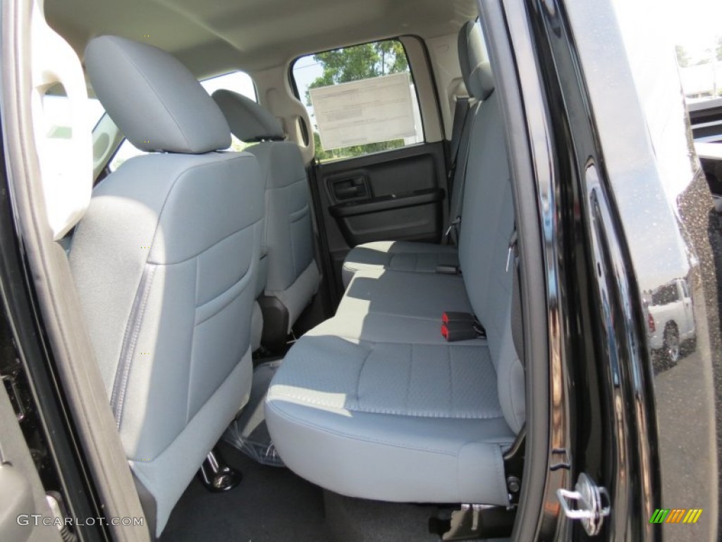 2014 1500 Express Quad Cab 4x4 - Black / Black/Diesel Gray photo #8