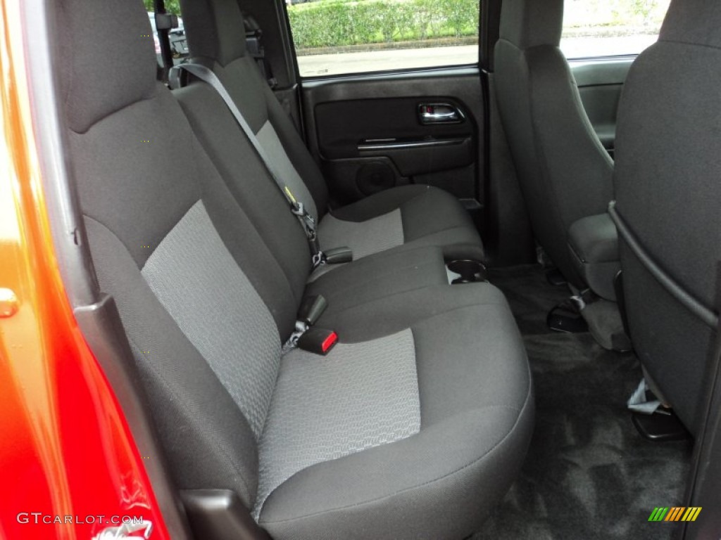 Ebony Interior 2008 GMC Canyon SLE Crew Cab Photo #85708229