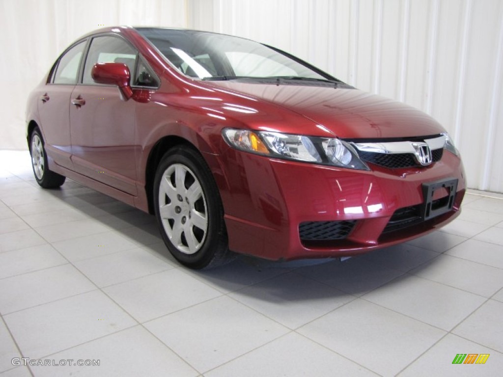 Tango Red Pearl 2010 Honda Civic LX Sedan Exterior Photo #85708816