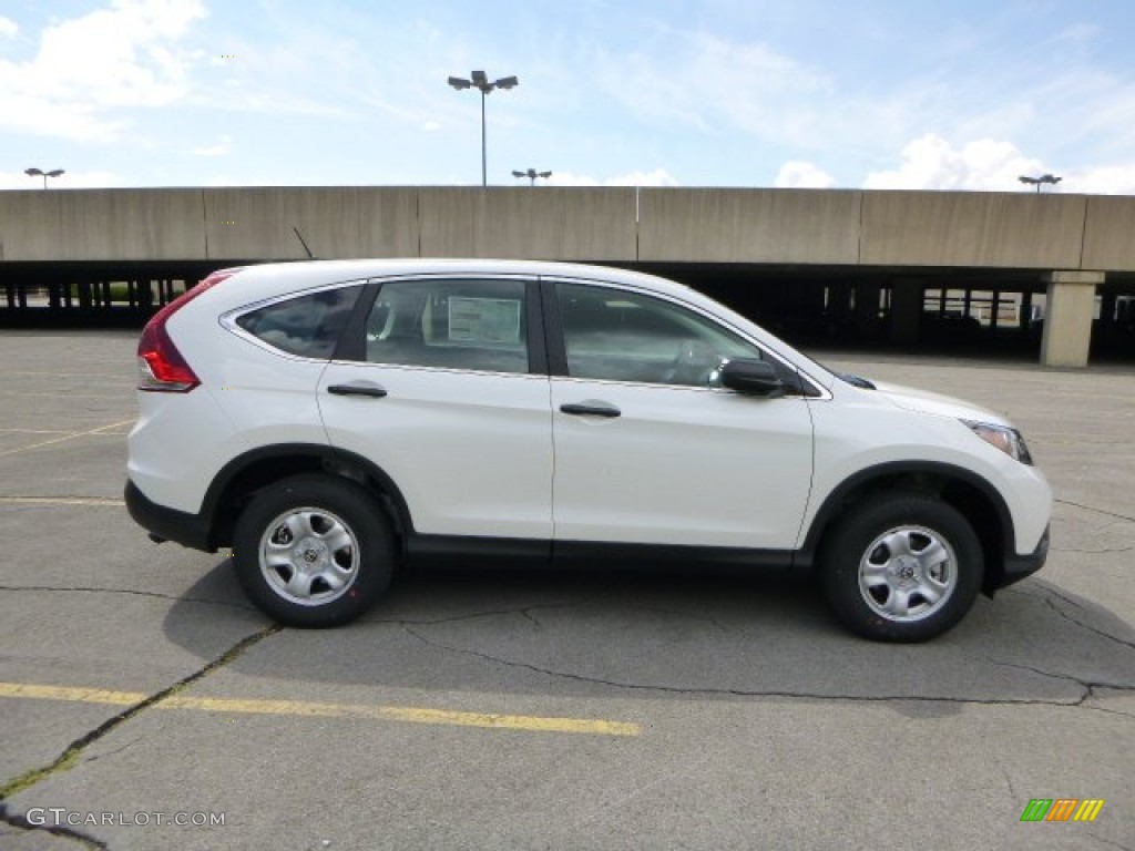 2014 CR-V LX AWD - White Diamond Pearl / Gray photo #2