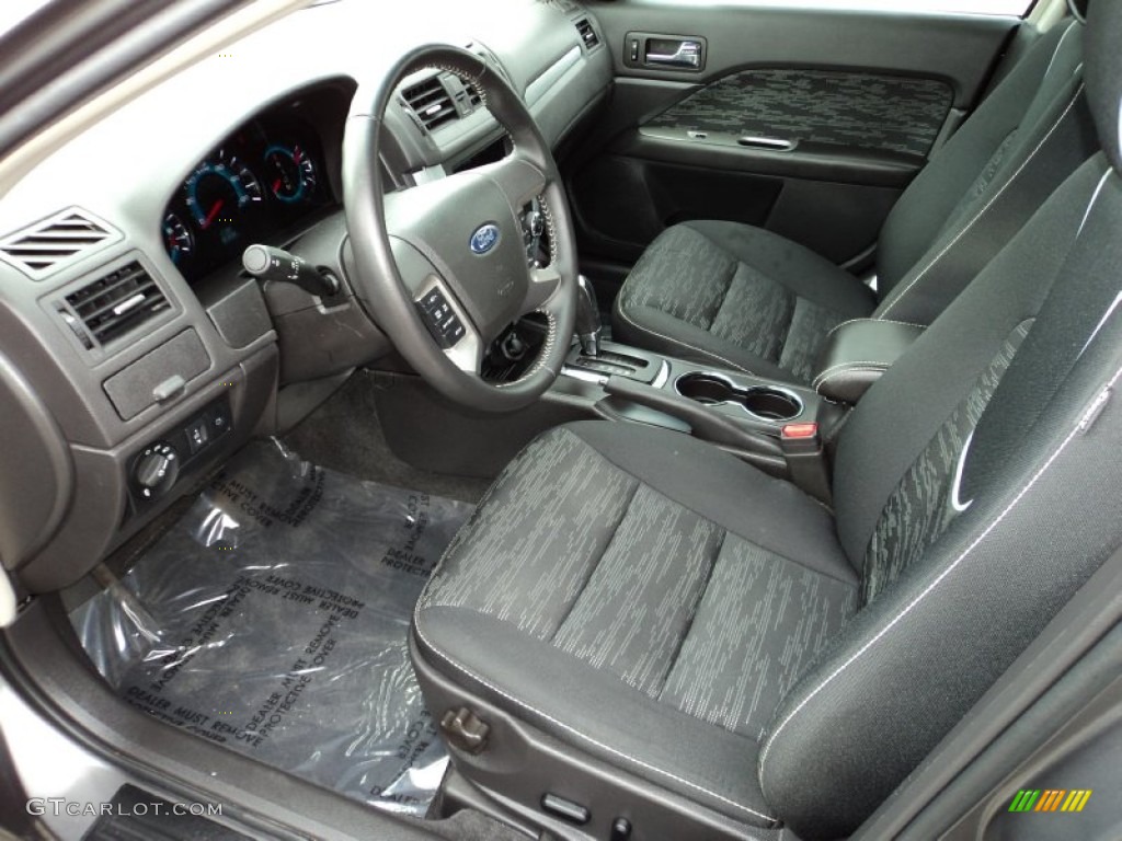 Charcoal Black Interior 2012 Ford Fusion SE Photo #85708945