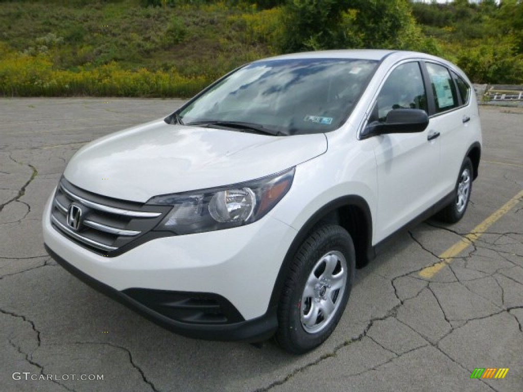 2014 CR-V LX AWD - White Diamond Pearl / Gray photo #7