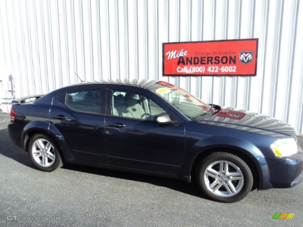 2008 Avenger SXT - Modern Blue Pearl / Dark Slate Gray/Light Slate Gray photo #2