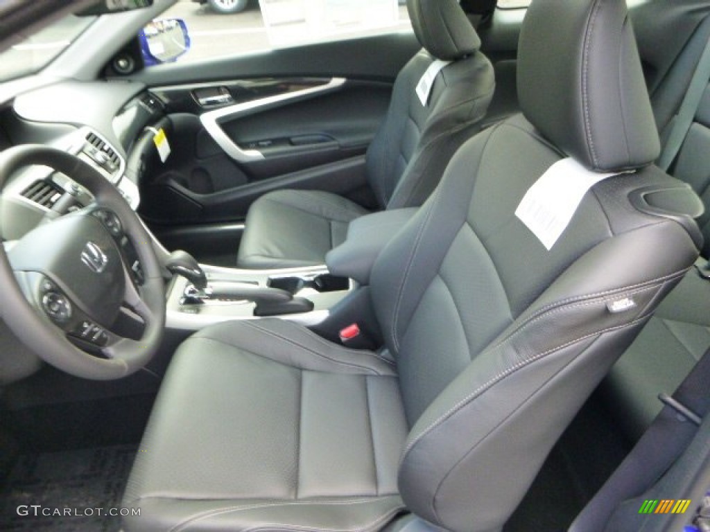 Black Interior 2014 Honda Accord EX-L Coupe Photo #85709890