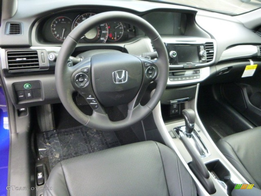 Black Interior 2014 Honda Accord EX-L Coupe Photo #85709932