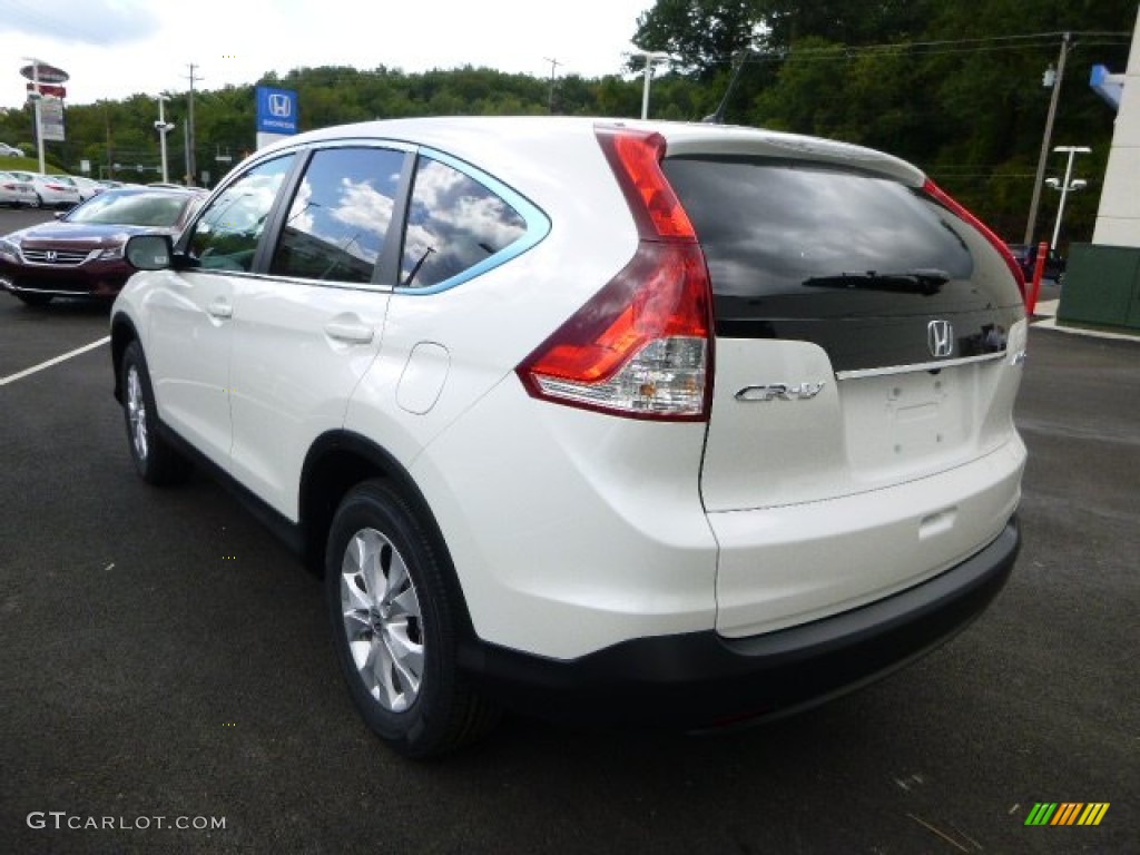 2014 CR-V EX AWD - White Diamond Pearl / Beige photo #5