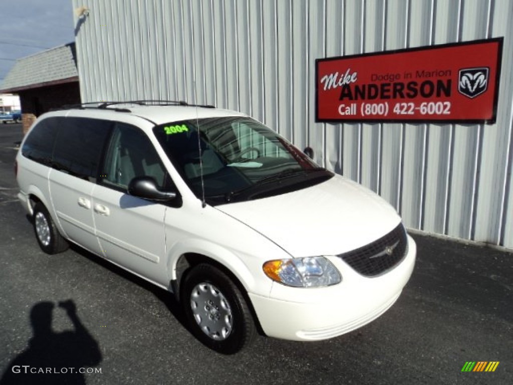 white chrysler minivan