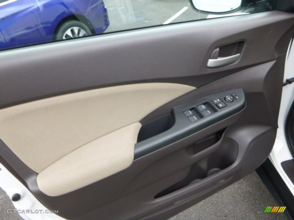 2014 CR-V EX AWD - White Diamond Pearl / Beige photo #14
