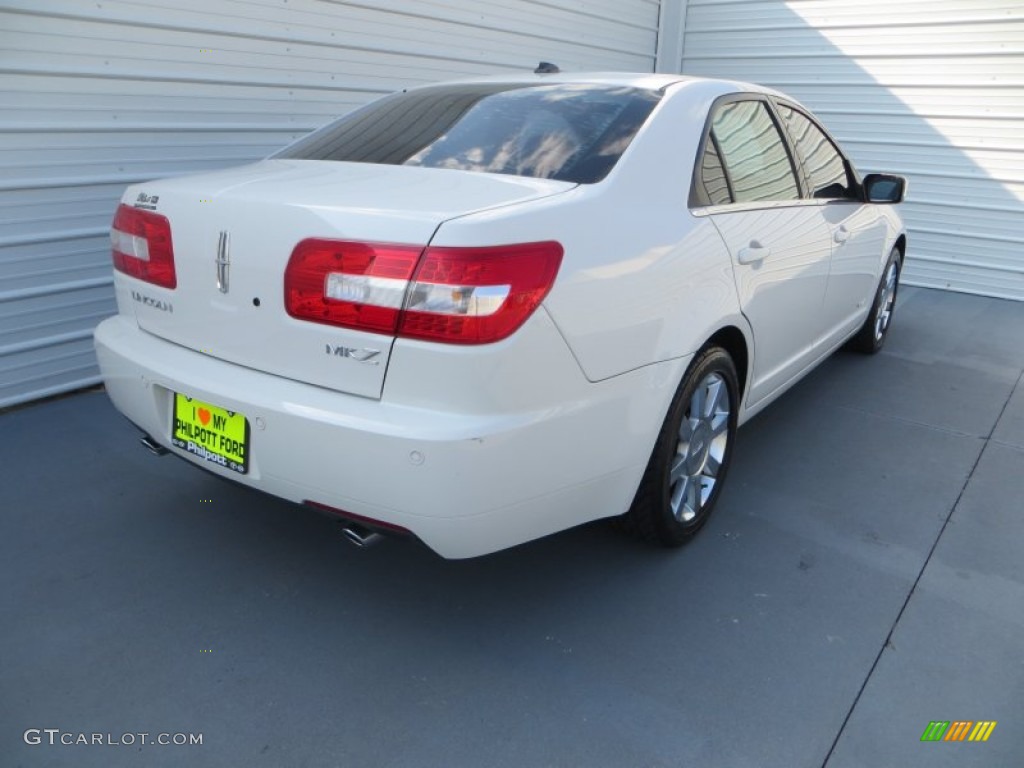 2008 MKZ Sedan - White Suede / Sand photo #4