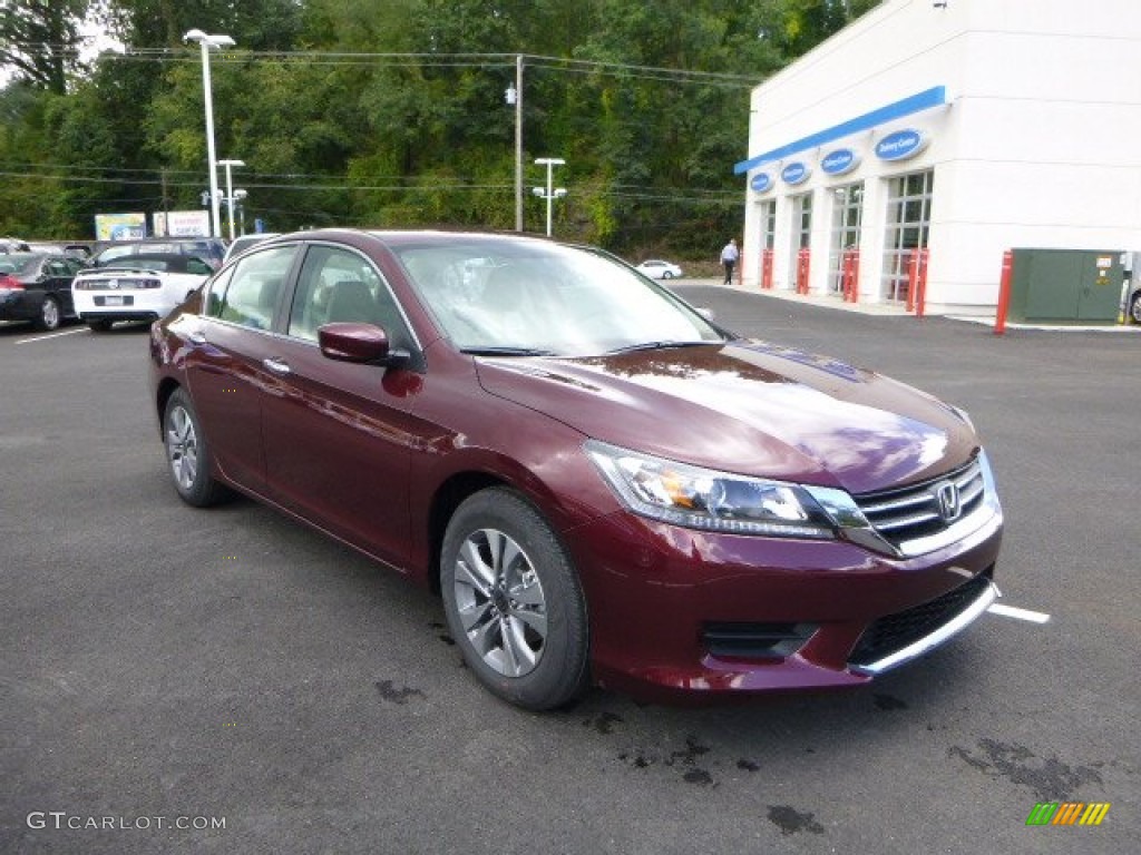 2014 Accord LX Sedan - Basque Red Pearl II / Ivory photo #1