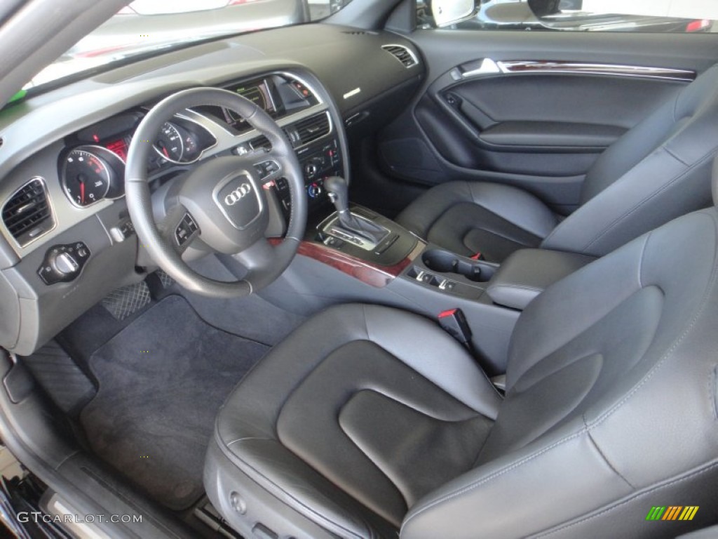 Black Interior 2011 Audi A5 2.0T Convertible Photo #85711616