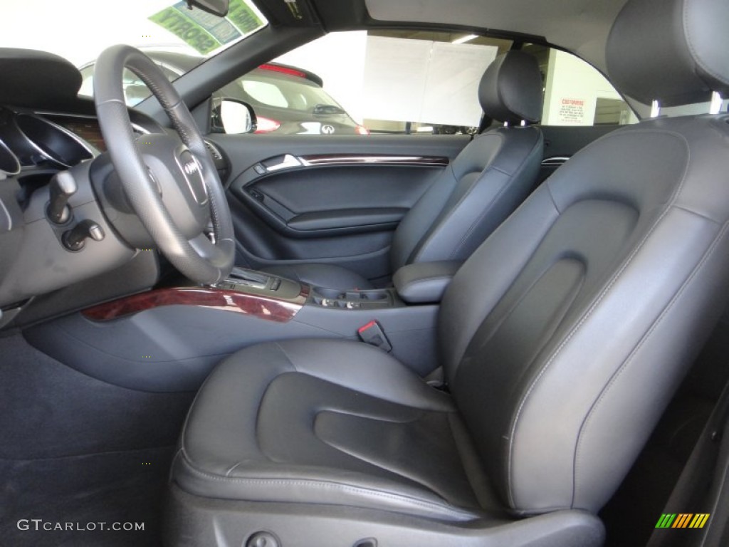 2011 Audi A5 2.0T Convertible Front Seat Photo #85711642