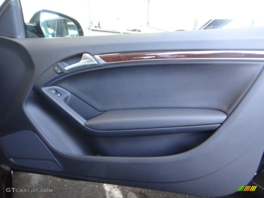 2011 Audi A5 2.0T Convertible Black Door Panel Photo #85711849