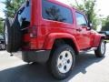 2014 Flame Red Jeep Wrangler Sahara 4x4  photo #3