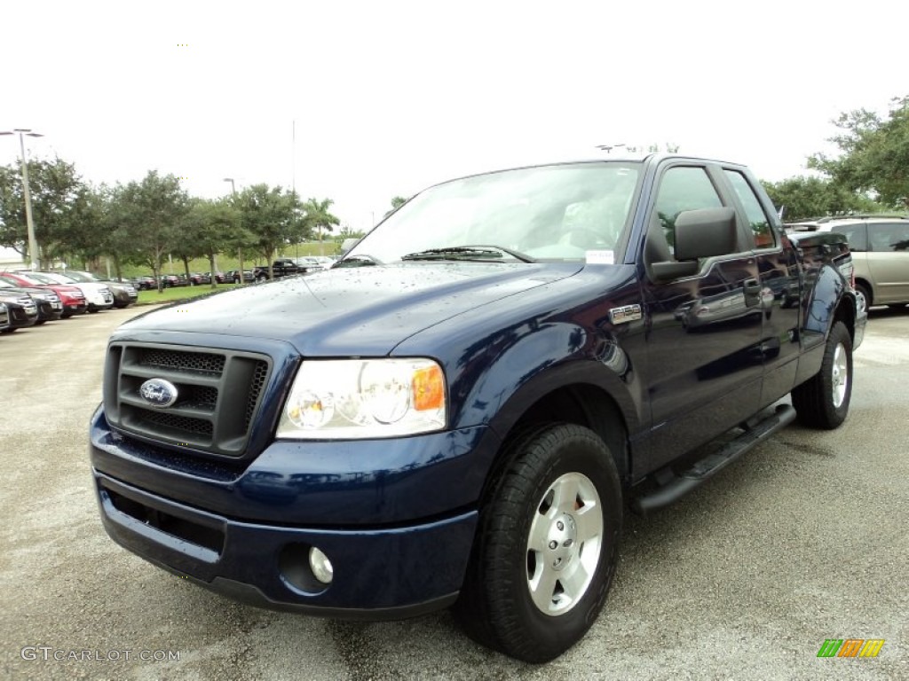 Dark Blue Pearl Metallic 2007 Ford F150 STX SuperCab Flareside Exterior Photo #85712722