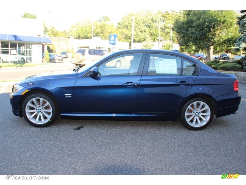 2011 3 Series 328i xDrive Sedan - Deep Sea Blue Metallic / Gray Dakota Leather photo #6