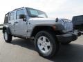 2014 Billet Silver Metallic Jeep Wrangler Unlimited Sport 4x4  photo #4