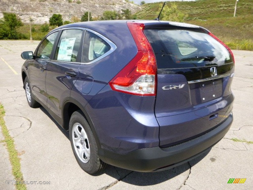 2014 CR-V LX AWD - Twilight Blue Metallic / Gray photo #5