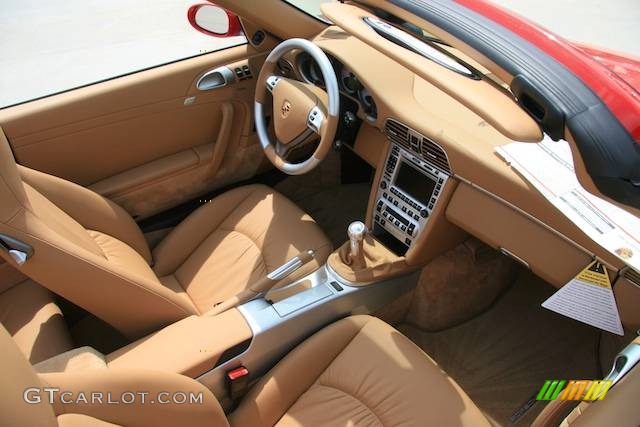 2008 911 Carrera 4S Cabriolet - Guards Red / Sand Beige photo #16