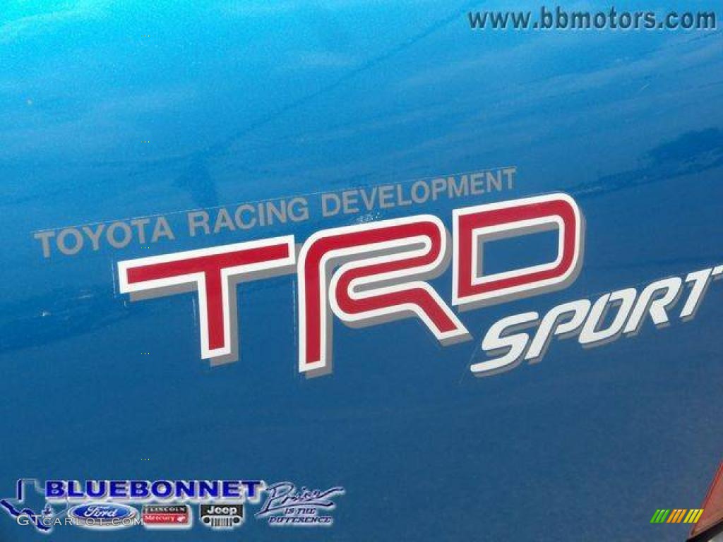 2007 Tacoma V6 PreRunner TRD Sport Double Cab - Speedway Blue Pearl / Graphite Gray photo #9