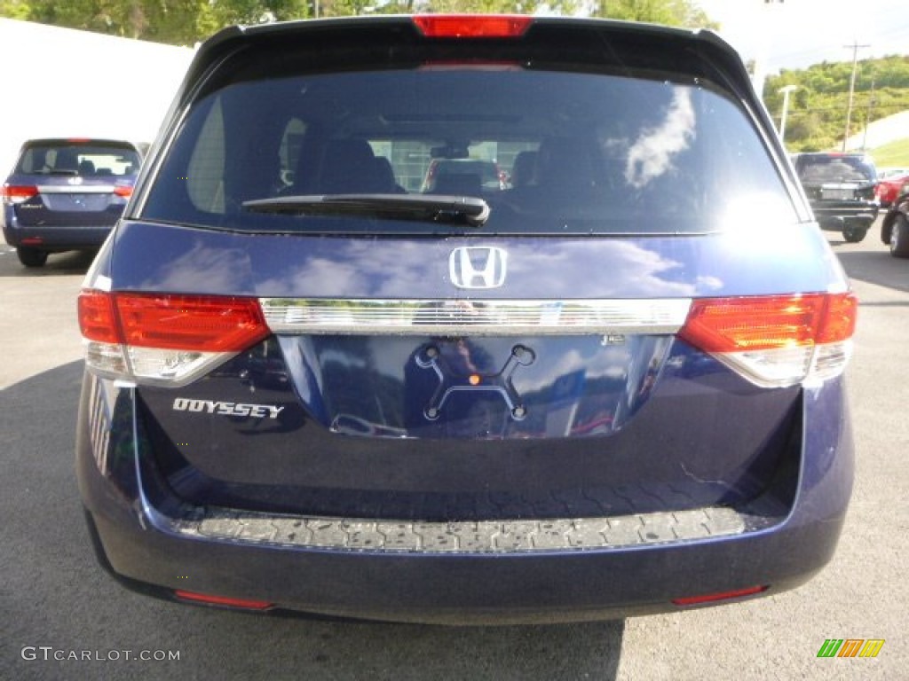 2014 Odyssey EX-L - Obsidian Blue Pearl / Gray photo #4