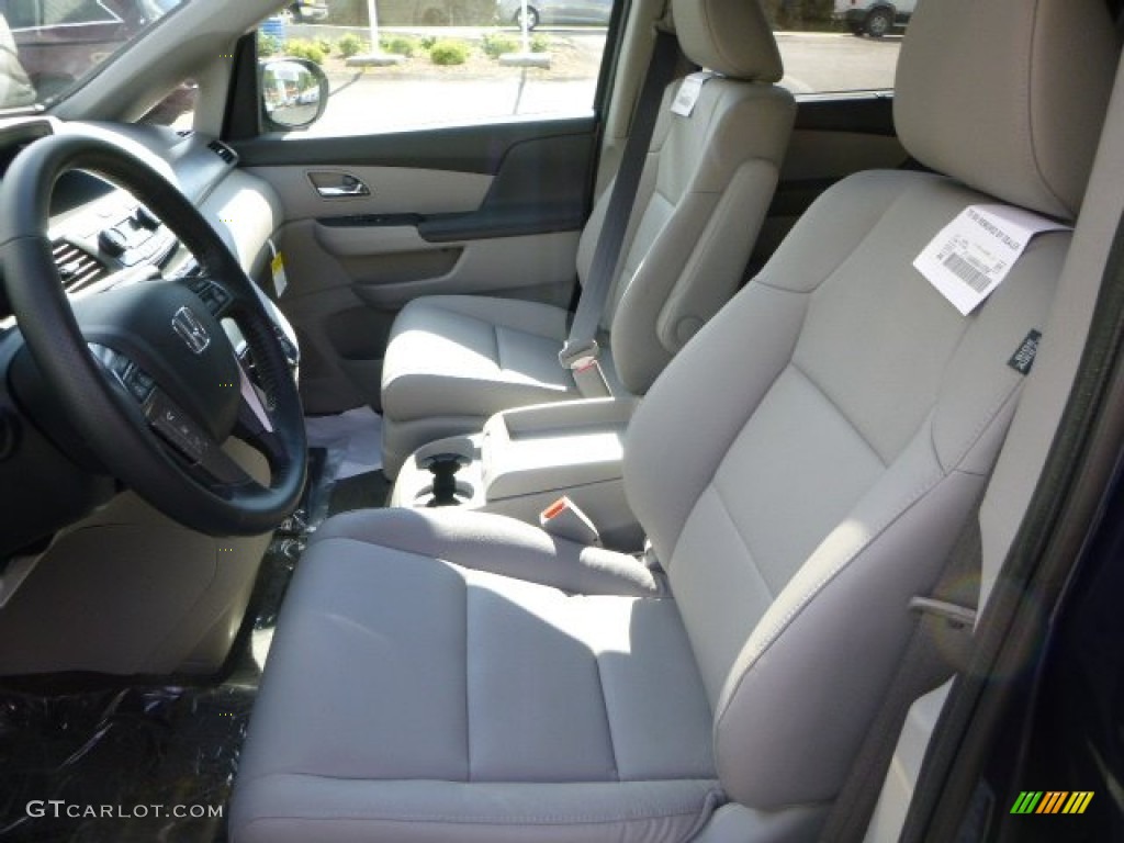 2014 Odyssey EX-L - Obsidian Blue Pearl / Gray photo #10