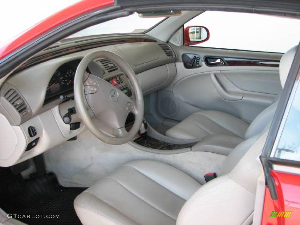 2002 CLK 320 Cabriolet - Magma Red / Ash photo #7