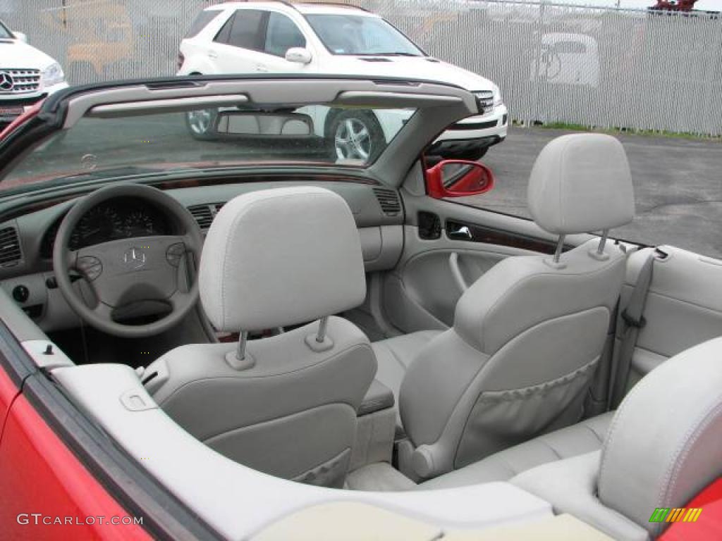 2002 CLK 320 Cabriolet - Magma Red / Ash photo #9