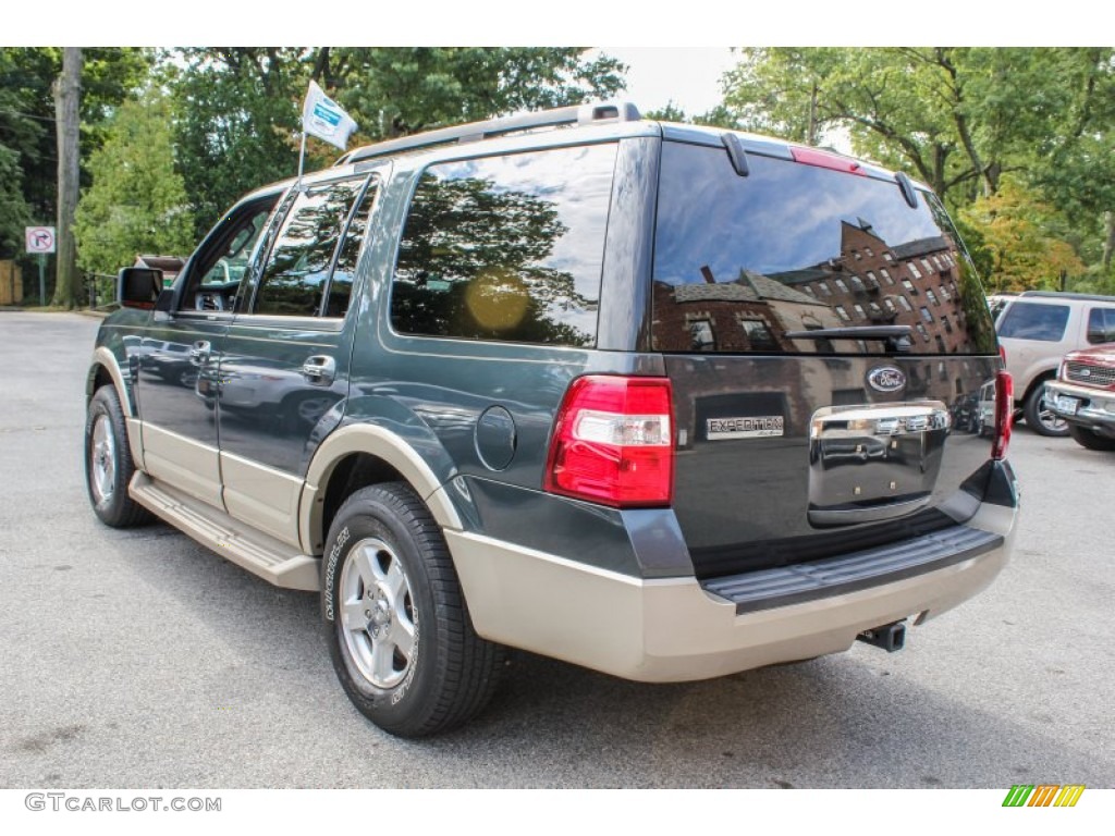 2009 Expedition Eddie Bauer 4x4 - Black Pearl Slate Metallic / Charcoal Black Leather/Camel photo #3
