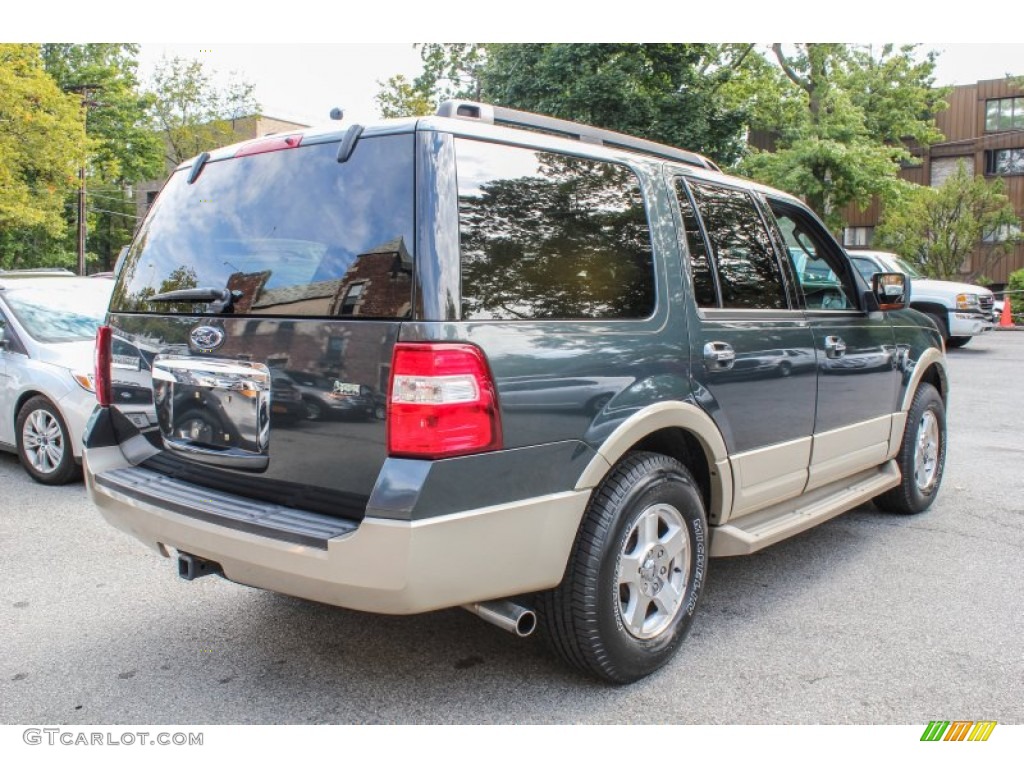 2009 Expedition Eddie Bauer 4x4 - Black Pearl Slate Metallic / Charcoal Black Leather/Camel photo #5