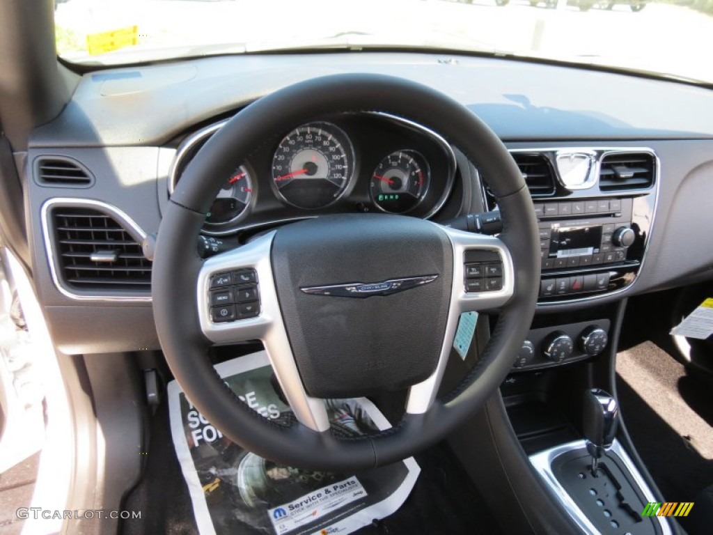 2014 200 Touring Convertible - Bright White / Black photo #6