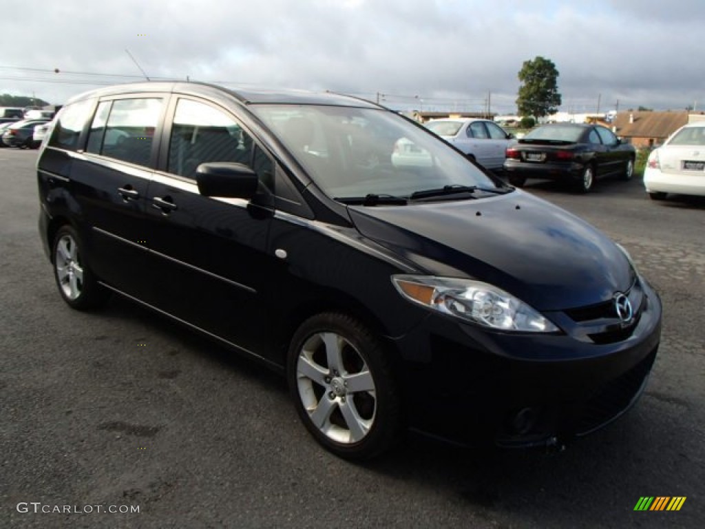 Brilliant Black 2006 Mazda MAZDA5 Sport Exterior Photo #85716796