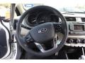 Black 2013 Kia Rio EX 5-Door Steering Wheel