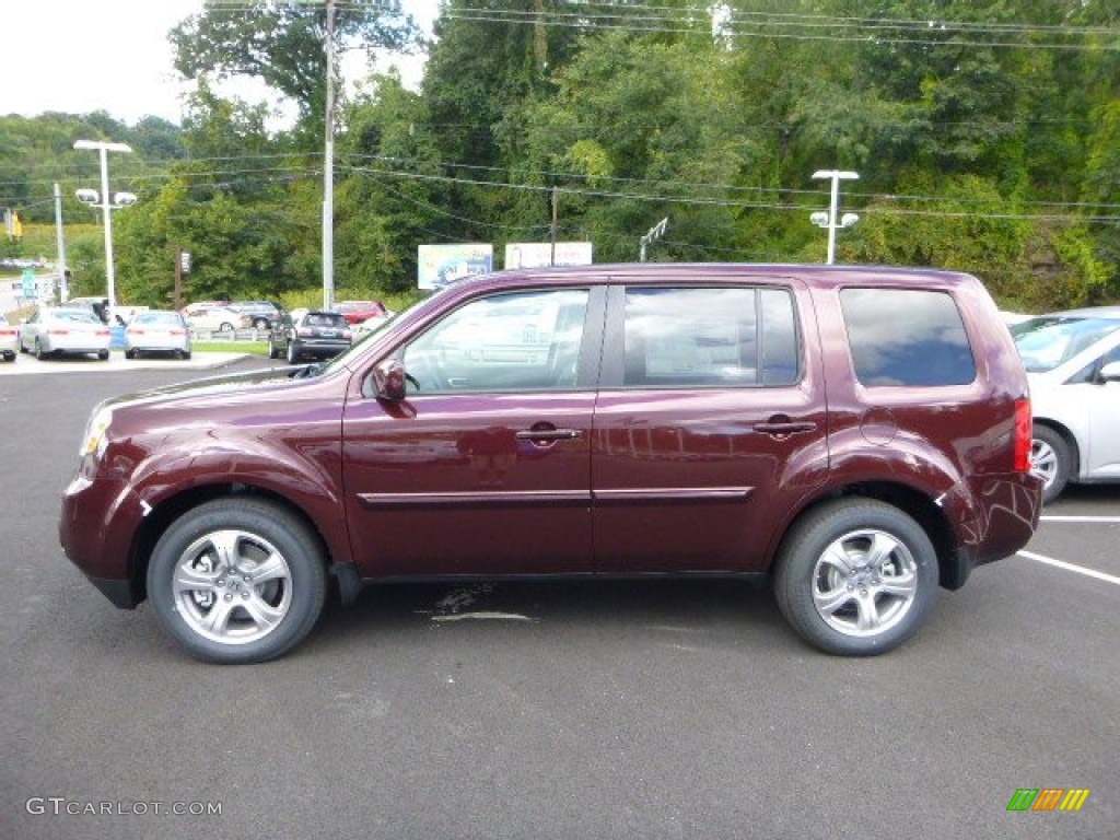 Dark Cherry Pearl 2013 Honda Pilot EX-L 4WD Exterior Photo #85717925