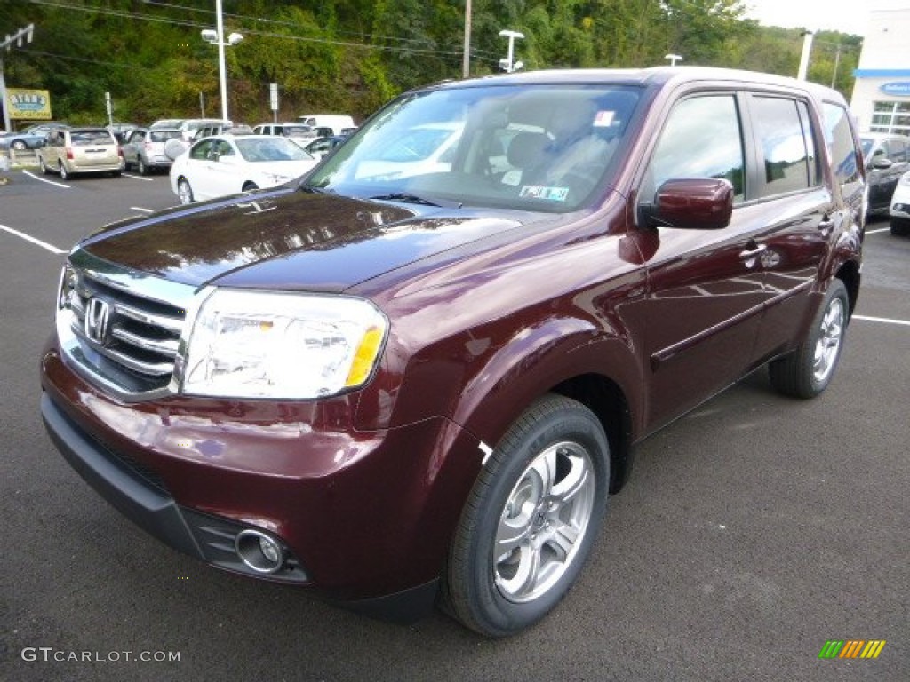 Dark Cherry Pearl 2013 Honda Pilot EX-L 4WD Exterior Photo #85717948