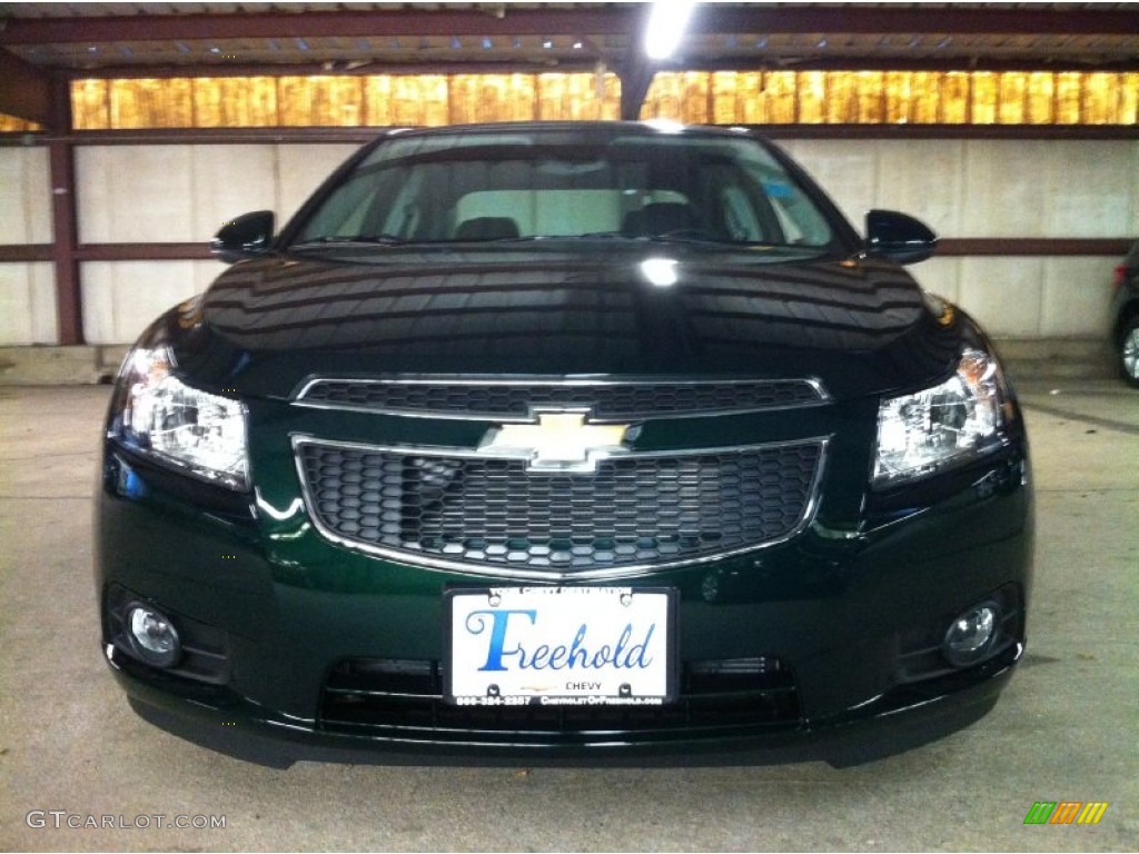 2014 Cruze LT - Rainforest Green Metallic / Jet Black photo #2