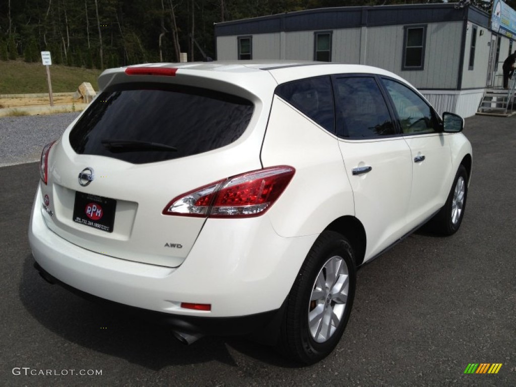 2012 Murano S AWD - Pearl White / Beige photo #12