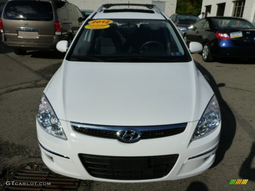 2012 Elantra SE Touring - Monaco White / Black photo #8