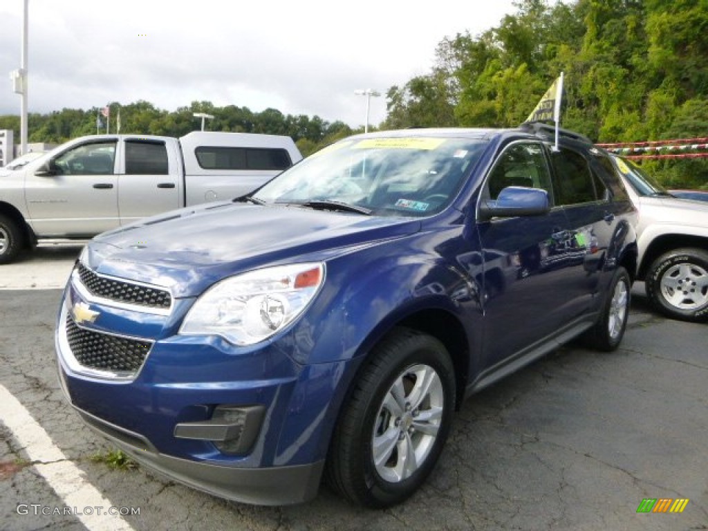 2010 Equinox LT AWD - Navy Blue Metallic / Jet Black/Light Titanium photo #1