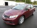 Crimson Red Pearl - Civic LX Sedan Photo No. 7